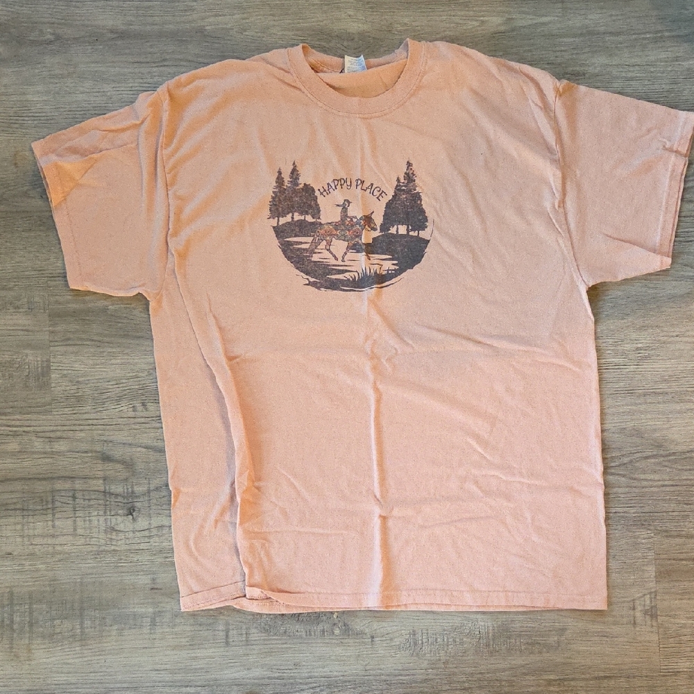 Peach Mule Graphic T-Shirt